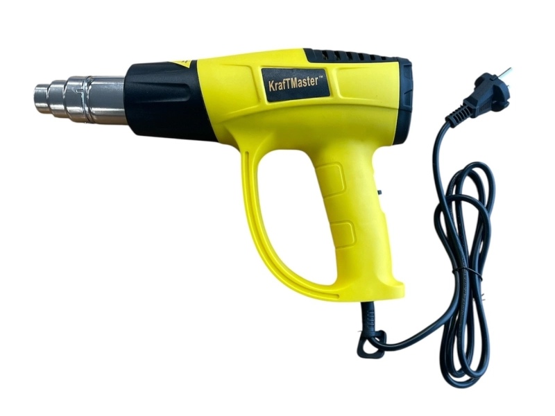 Πιστόλι θερμού αέρα κίτρινο 2000w Πιστόλι θερμού αέρα κίτρινο 2000w - KraftMaster 3293