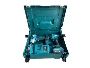 Ασύρματο σετ κατσαβιδιών και κρουστικών χωρίς ψήκτρες 36V 8Ah KraftRoyal - Μπλε