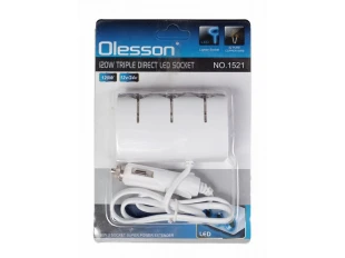 Βύσμα αναπτήρα Olesson 1521 με καλώδιο 3 υποδοχές