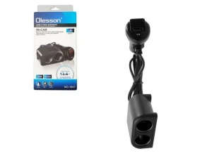 Βύσμα αναπτήρα Olesson 1641, 2 πρίζες, 1 USB, βολτόμετρο