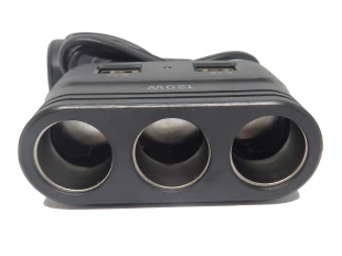 Βύσμα αναπτήρα Olesson 1680, 3 υποδοχές, 4 USB, ενσωματωμένο