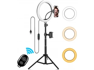 10" Επαγγελματικό φωτιστικό LED Ring Light με τρίποδο