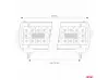Προβολέας αυτοκινήτου LED, Μεικτό, 800x74, 220 LED, 660W, 66000lm