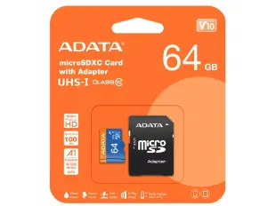 Κάρτα μνήμης A-DATA 64GB UHS-I Premier V10 AUSDX64GUICL10A1-RA1, Κλάση 10