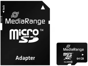 Κάρτα μνήμης MicroSD MediaRange 64 GB