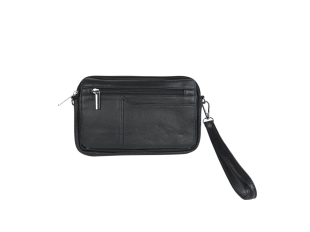 Ανδρική μαύρη δερμάτινη τσάντα - clutch - παρόμοιο προϊόν