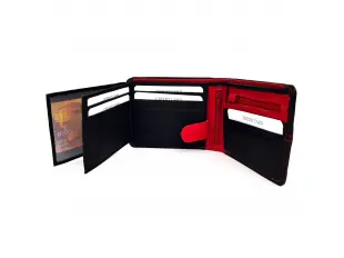 Ανδρικό πορτοφόλι από γνήσιο δέρμα με φερμουάρ