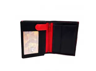 Κάθετο ανδρικό πορτοφόλι με κόκκινο χρώμα