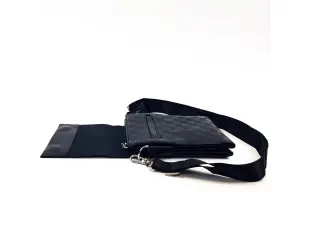 Ανδρική τσάντα τετράγωνη από οικολογικό δέρμα - μικρή