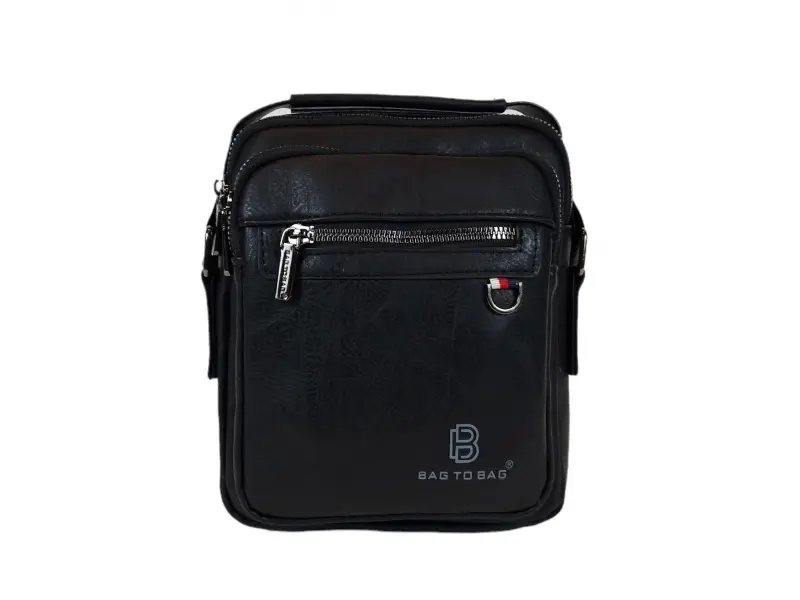 Μαύρη ανδρική τσάντα - Zeron Μαύρη ανδρική τσάντα - Zeron