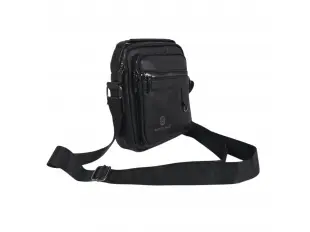 Μαύρη ανδρική τσάντα - Zors