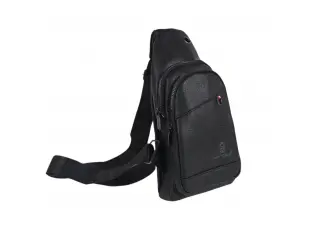 Μαύρη τσάντα χιαστί - Bores