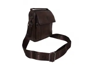 Σκούρο καφέ ανδρική τσάντα - Zorek