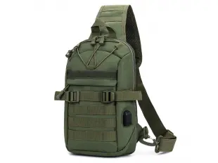 Πράσινη τσάντα χιαστί - Evon