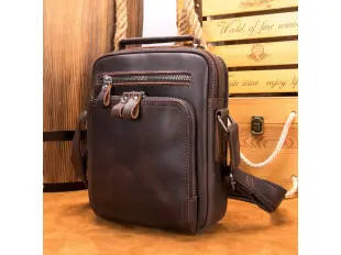 Ανδρική τσάντα από γνήσιο δέρμα - Warrior