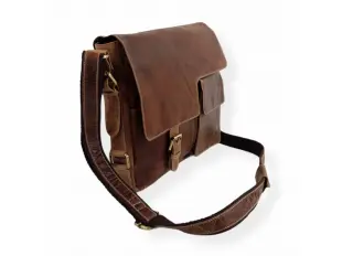 Μεγάλη ανδρική τσάντα από γνήσιο δέρμα - Konan