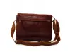 Μεγάλη δερμάτινη ανδρική τσάντα ώμου
