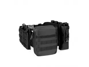 Μαύρη ανδρική τσάντα - ζώνη