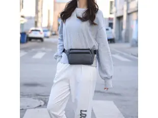 Γκρι τσάντα χιαστί - Morgan