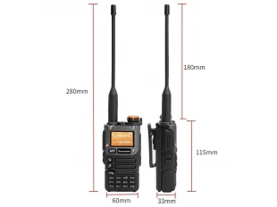2 τεμ. Φορητός ραδιοφωνικός σταθμός VHF, UHF, AM, FM QUANSHENG UV-K5 5W διπλής ζώνης