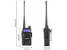 2 τεμ. Φορητός ραδιοφωνικός σταθμός VHF/UHF BAOFENG UV-5R 8W διπλής ζώνης