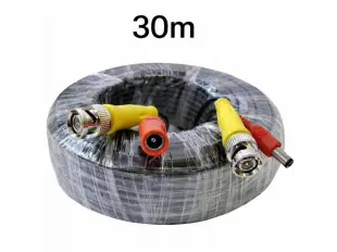 Καλώδιο για κάμερες CCTV με τροφοδοτικό 30 μέτρων.
