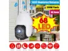 Σετ 2 τμχ. ΑΔΙΑΒΡΟΧΟ WIFI FULL HD 2.0MP 68 LED 320 ° ΠΕΡΙΣΤΡΟΦΙΚΗ ΚΑΜΕΡΑ ΜΕ ΠΑΡΑΚΟΛΟΥΘΗΣΗ ΚΙΝΗΣΗΣ
