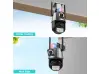 Διπλή περιστρεφόμενη εξωτερική κάμερα WiFi AI 8MP με δύο φακούς, ICSee, Μαύρο