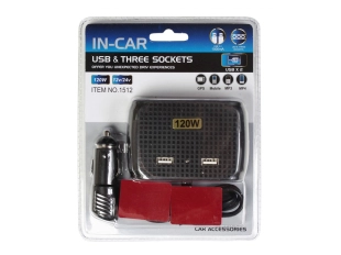 Υποδοχή αναπτήρα Olesson 1512, 3 υποδοχές, 2 θύρες USB