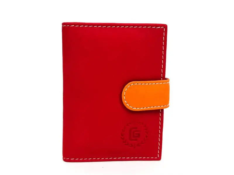 Κόκκινη επαγγελματική κάρτα με κούμπωμα Κόκκινη επαγγελματική κάρτα με κούμπωμα