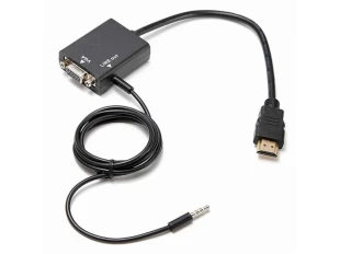 Μετατροπέας 1080p HDMI σε VGA + Έξοδος ήχου