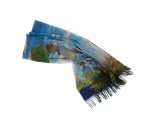 Διπλής όψης γυναικείο κασκόλ - Κλοντ Μονέ - Η κυρία Μονέ και ο γιος της