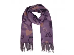 Γυναικείο κασκόλ με καρδιές - Cveti