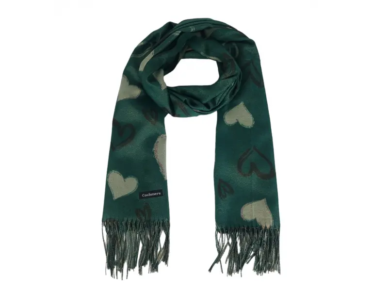 Γυναικείο κασκόλ με καρδιές - Loni Γυναικείο κασκόλ με καρδιές - Loni