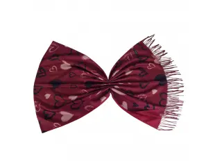 Γυναικείο κασκόλ με καρδιές -Lori