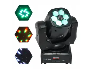 Εφέ σκηνής LED Disco με κινούμενη κεφαλή 6x12W δίοδοι + Laser FS-20183