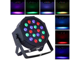 Έγχρωμος προβολέας LED Disco με 18 διόδους / Λάμπα Disco