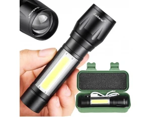 Μίνι Φακός LED Αλουμινίου USB Επαναφορτιζόμενος Αδιάβροχος