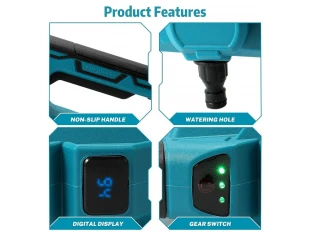 Ασύρματο πλυστικό μηχάνημα υψηλής πίεσης με οθόνη, ακροφύσιο 6 σε 1 και δύο μπαταρίες 36V 8Ah KraftRoyal