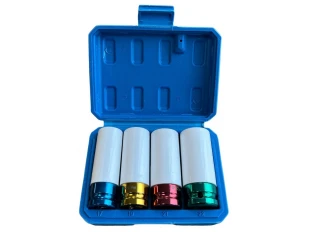Σετ καρυδάκια κρούσης 4 τεμ. 1/2 CR-MO 17 mm, 19 mm, 21 mm, 22 mm
