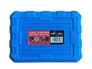 Σετ καρυδάκια κρούσης 4 τεμ. 1/2 CR-MO 17 mm, 19 mm, 21 mm, 22 mm