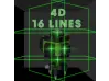 4D Construction Laser KraftRoyal 16 Lines (Four Point Green Level Level) Αυτοεπιπεδούμενο
