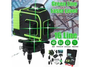 4D Construction Laser KraftRoyal 16 Lines (Four Point Green Level Level) Αυτοεπιπεδούμενο