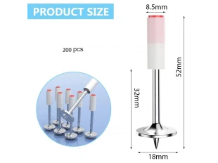 KraftRoyal Large Gun Nail Σετ 200 τεμαχίων για επαγγελματικό κούμπωμα