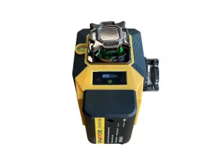 Λέιζερ κατασκευής KraftRoyal κίτρινο με περιστροφή 360°, 16 πράσινες γραμμές και οθόνη LCD