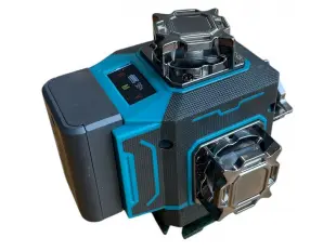 Λέιζερ κατασκευών KraftRoyal CXT με περιστροφή 360°, 16 πράσινες γραμμές και οθόνη LCD