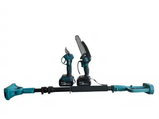 Ασύρματο ψαλίδι, κόφτης κλαδιών και τηλεσκοπικό κοντάρι KraftMaster χωρίς ψήκτρες, σετ 36V 8AH