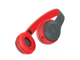 Ασύρματα ακουστικά bluetooth OPEN P47 Κόκκινο/Γκρι
