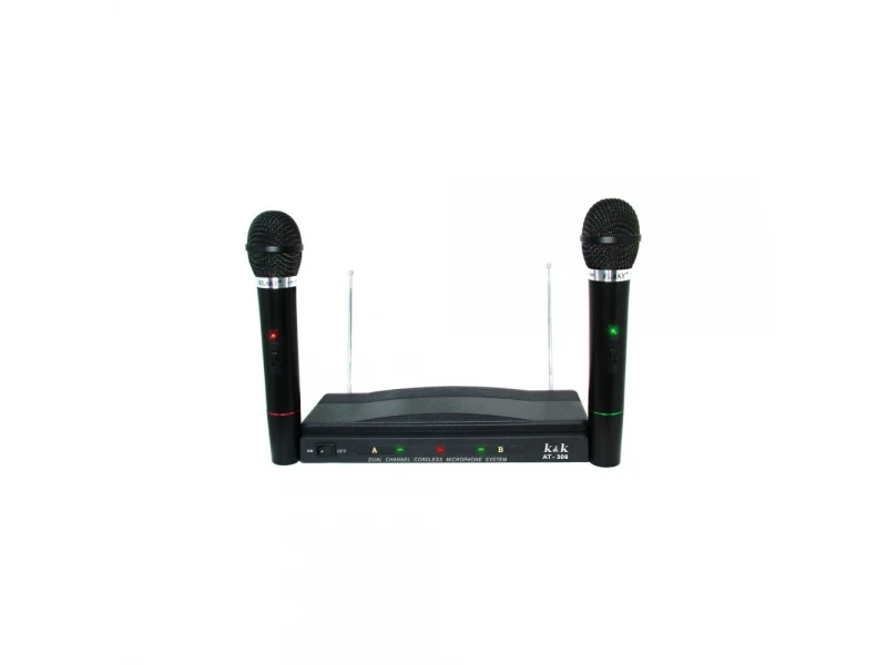 Σετ ασύρματα μικρόφωνα με δέκτη 2 τεμ. Κ&Κ ΑΤ-306 Σετ ασύρματα μικρόφωνα με δέκτη 2 τεμ. Κ&Κ ΑΤ-306