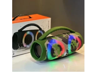 Αδιάβροχο Ισχυρό Ασύρματο Bluetooth Ηχείο Booms Box 3 Mini RGB - Καμουφλάζ